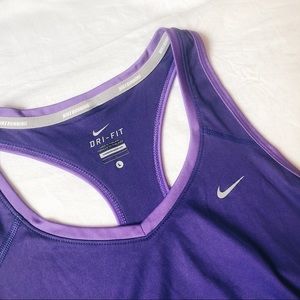 Nike Dri-Fit Purple Running Shirt Size L